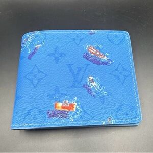 Louis Vuitton Blue Lagoon Bifold Wallet and Card Holder